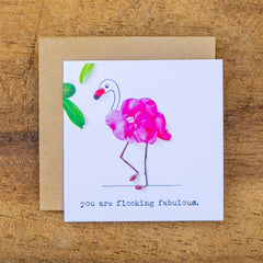You Are Flocking Fabulous Mini Card