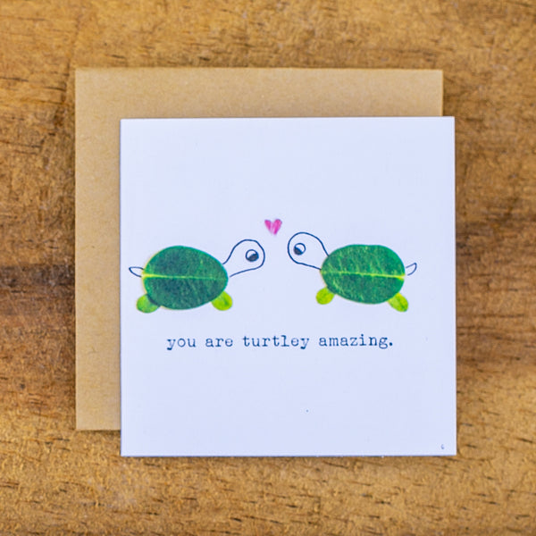 YOU ARE TURTLEY AMAZING MINI CARD