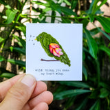 Wild Thing (You Make My Heart Sing) - Parrot Mini Card
