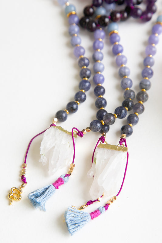 I Am Powerful and Intuitive Mala Necklace