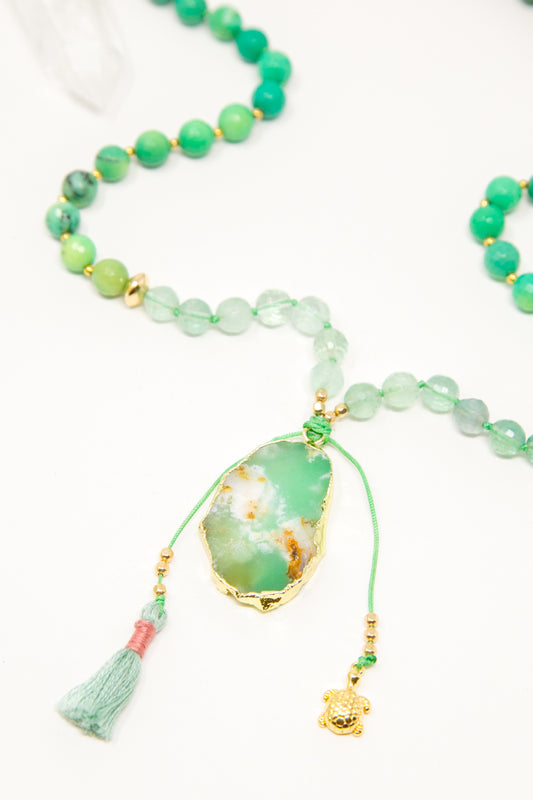 I Am Calm + Patient Mala Necklace