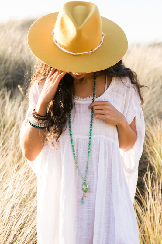 I Am Calm + Patient Mala Necklace