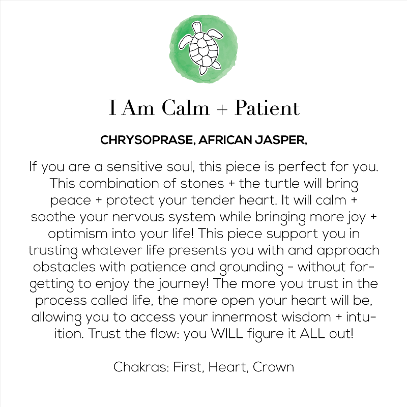 I Am Calm + Patient Mala Necklace