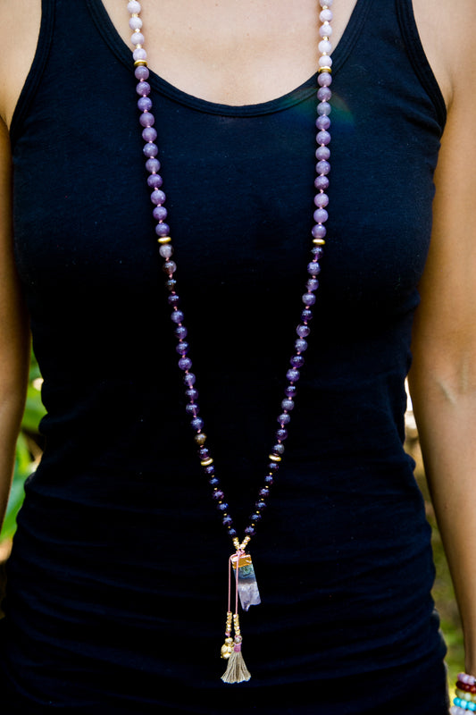 My Mind is Calm Mala Necklace