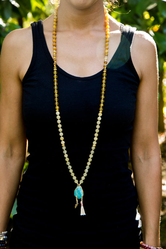 I Shine like the Sun Mala Necklace