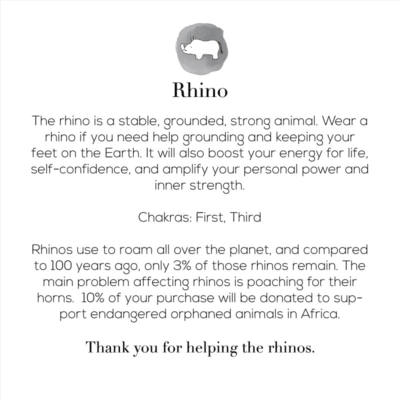 The Protective Rhino Mala Bracelet