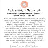 My Sensitivity is My Strength Mala Necklace