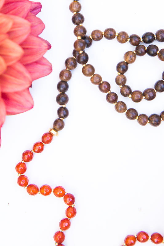 I Am Grounded & Aligned Mala Necklace