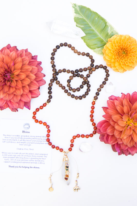 I Am Grounded & Aligned Mala Necklace